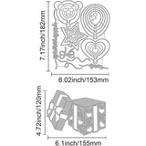 2pcs Balloons and Metal Cutting Dies for DIY Scrapbook Greeting Cards
