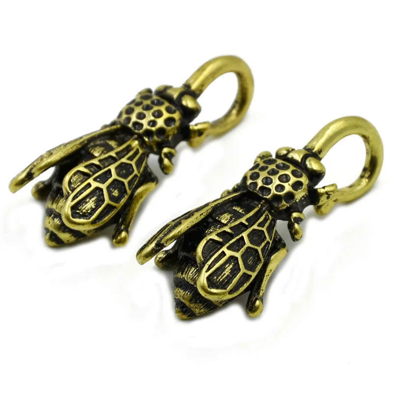 Brass Bee Vintage Indian Tribal Style Ear Weight Earrings
