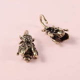 Brass Bee Vintage Indian Tribal Style Ear Weight Earrings