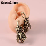 Brass Bee Vintage Indian Tribal Style Ear Weight Earrings