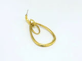 2pcs Brass Circle Drop Dangle Earrings Earlobe Findings R1087