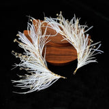 Bride Tiaras Feather Hairband Crystal Headpiece Wedding Hair Jewelry