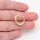 CZ Paved Snake Ear Cuff Earring, Cartilage, Dainty Earcuff (GB-1665)