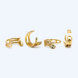 CZ Paved Snake Ear Cuff Earring, Cartilage, Dainty Earcuff (GB-1665)