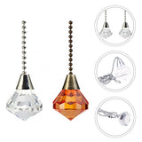 2pcs Ceiling Fan Light Chain Ceiling Fan Pull Chain Hanging Chain Extension