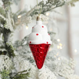 2pcs Christmas Ball Ornament Mold Xmas Tree Ice Cream Snowman House Small