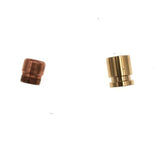 2pcs Copper Bullet Parachute Beads Cord Lanyard Bead Pendant