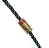 2pcs Copper Bullet Parachute Beads Cord Lanyard Bead Pendant