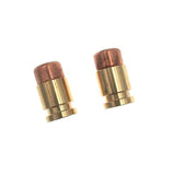 2pcs Copper Bullet Parachute Beads Cord Lanyard Bead Pendant