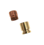 2pcs Copper Bullet Parachute Beads Cord Lanyard Bead Pendant