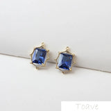 2pcs 18K Copper Plated Crystal Pendant DIY Accessories