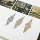 2pcs 14K Real Pearl Rhinestone Tassel Earring Chains DIY Accessories