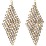 2pcs 14K Real Pearl Rhinestone Tassel Earring Chains DIY Accessories