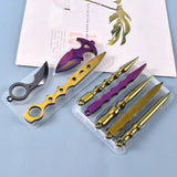 2pcs Crystal Epoxy Resin Mold Keychain Silicone Mould DIY Crafts Decorations