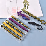 2pcs Crystal Epoxy Resin Mold Keychain Silicone Mould DIY Crafts Decorations