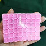 2pcs Heart Square Letter Earrings Silicone Epoxy Mold DIY Keychain Pendant