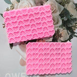 2pcs Heart Square Letter Earrings Silicone Epoxy Mold DIY Jewelry Crafting