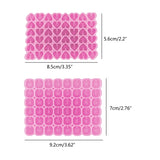 2pcs Heart Square Letter Earrings Silicone Epoxy Mold DIY Keychain Pendant