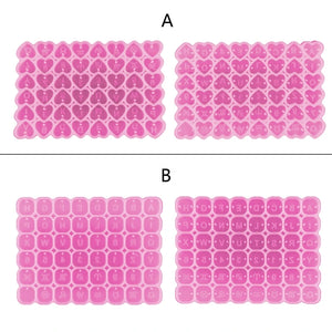 2pcs Heart Square Letter Earrings Silicone Epoxy Mold DIY Jewelry Crafting