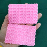 2pcs Heart Square Letter Earrings Silicone Epoxy Mold DIY Keychain Pendant