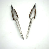 2pcs Diamond Tweezers Curved Gem Beads Pick Up Tool Jewelry Welding Tweezers