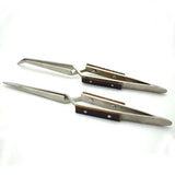 2pcs Diamond Tweezers Curved Gem Beads Pick Up Tool Jewelry Welding Tweezers