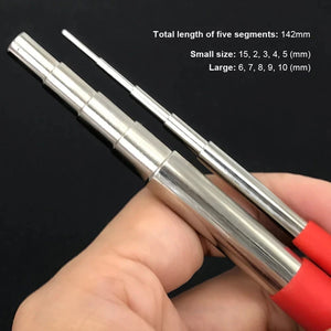 2pcs Stainless Steel Jewelry Wire Wrapping Mandrel Set