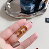 2pcs Stainless Steel Ear Cuff Wrap Earrings High End Jewelry