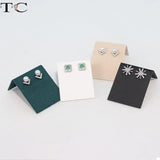 2pcs Earring Card Flannelette Leather Earring Stud Display Rack