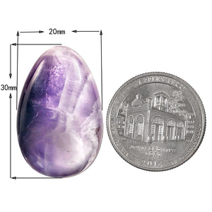 2pcs Amethyst Rose Quartz Palm Stone Crystal Healing Minerals