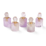 2pcs Fluorites Stone Perfume Bottle Pendant for Jewelry Making DIY