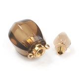 2pcs Natural Stone Perfume Bottle Charms for Necklace Jewelry Making