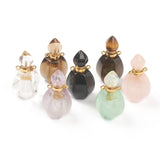 2pcs Natural Stone Perfume Bottle Charms for Necklace Jewelry Making