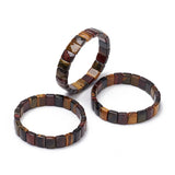 Natural Stone Beads Bracelets Lapis Tiger Eye Labradorite Stretch Bracelet