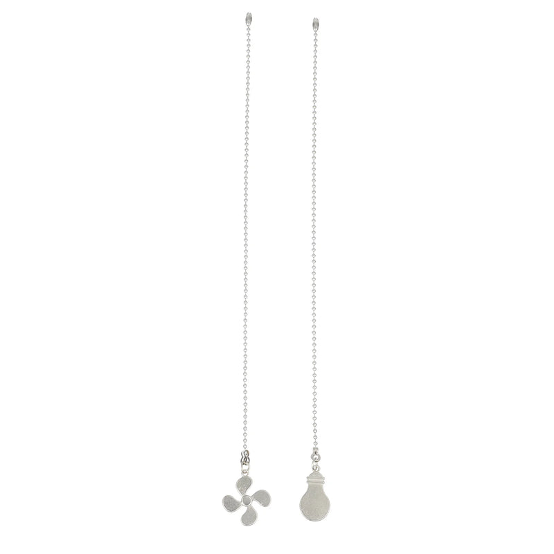 2pcs Fan Chain Ball Light Pulls Beaded Fan Chandelier Chain Pendant Extension