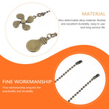 2pcs Beaded Fan Pulls Chandelier Chain Ceiling Light Pulls for Home