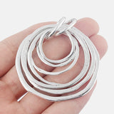 2pcs Multi-Circle Charms Pendant For Jewelry Making