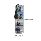 2pcs Personalised Photo Bookmark With Tassel Christmas Memorial