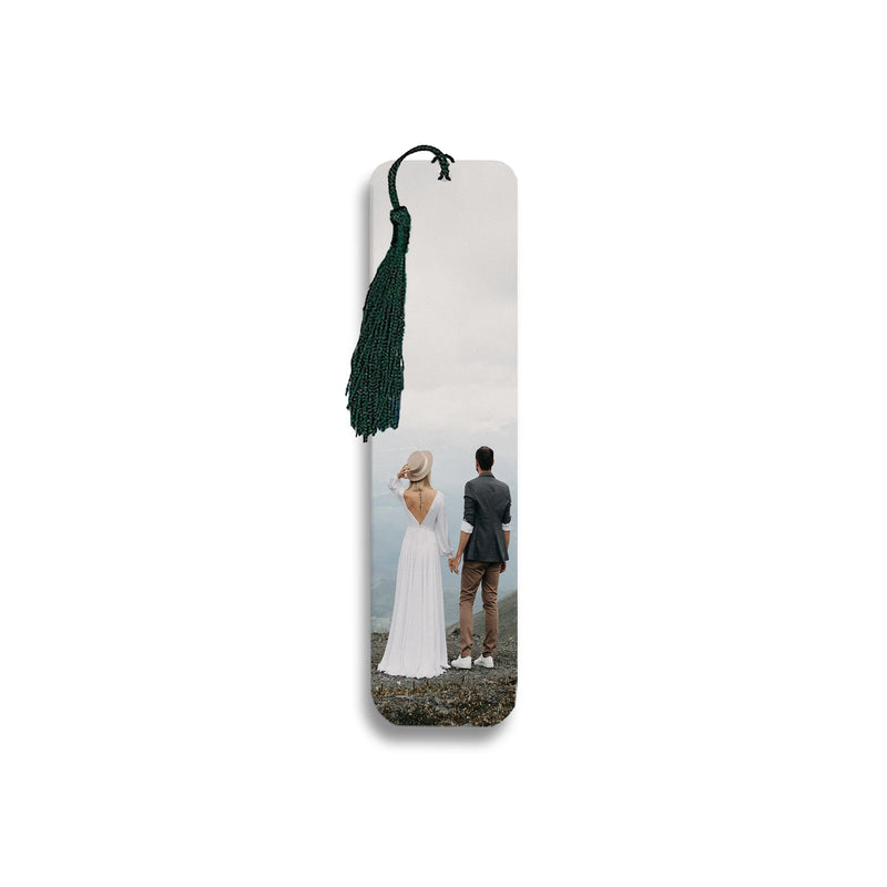 2pcs Personalised Photo Bookmark With Tassel Christmas Memorial