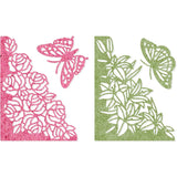 2pcs Flower Corner Metal Cutting Dies for DIY Scrapbook Cards Making