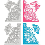 2pcs Flower Corner Metal Cutting Dies for DIY Scrapbook Cards Making