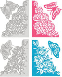 2pcs Flower Corner Metal Cutting Dies for DIY Scrapbook Cards Making