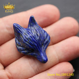 2pcs Fox Pendant Carved Fox-head Charms Fine Jewelry