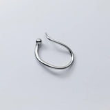 925 Sterling Silver Asymmetrical Ear Cuffs Non-pierced Minimalist Earrings