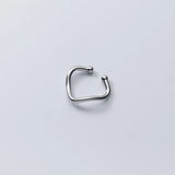 925 Sterling Silver Asymmetrical Ear Cuffs Non-pierced Minimalist Earrings