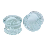 Glass Jellyfish Saddle Ear Plugs Inner Tooth Ear Gauges