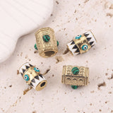 2pcs Evil Eye Charms Turquoise Bead Pendants for Necklace Making