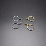 2pcs Silver Adjustable Spring Ring Jewelry Display Holder