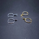 2pcs Silver Adjustable Spring Ring Jewelry Display Holder