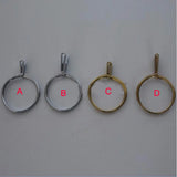 2pcs Silver Adjustable Spring Ring Jewelry Display Holder